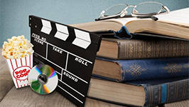 Imagem representa livros e filmes